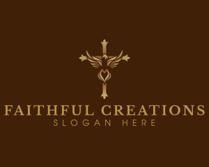 Faith - Bird Faith Cross logo design