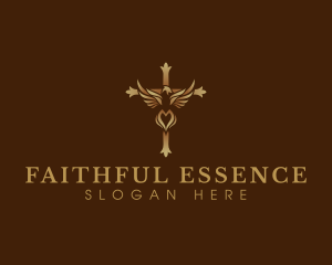 Faith - Bird Faith Cross logo design