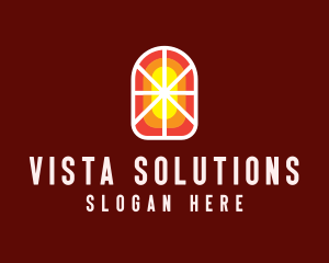 Stained Glass Window logo design