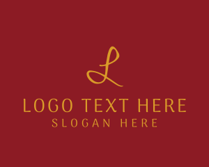 Lettering - Fashion Elegant Lifestyle logo design
