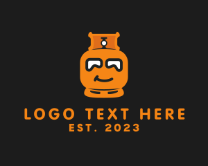 Gas - Orange Gas Tank logo design