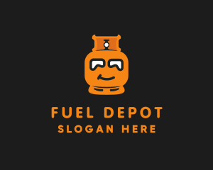 Gasoline - Gas Tank Head logo design