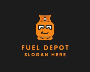 Petrol - Gas Tank Head logo design