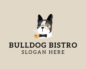 Bulldog - Retro French Bulldog logo design