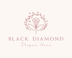 Natural Diamond Wreath logo design