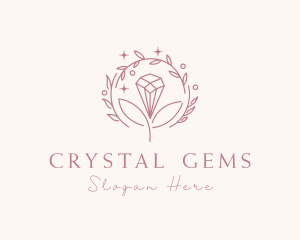 Natural Diamond Wreath logo design