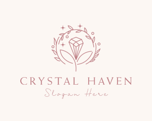 Natural Diamond Wreath logo design