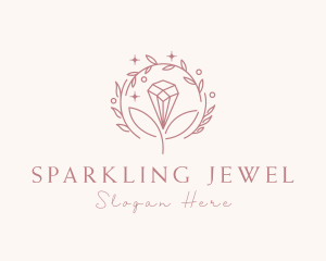 Natural Diamond Wreath logo design