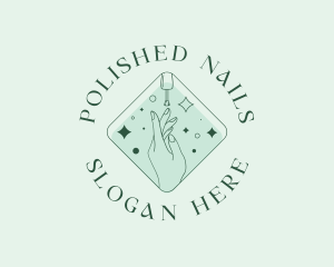 Nail Polish Cosmetics logo design