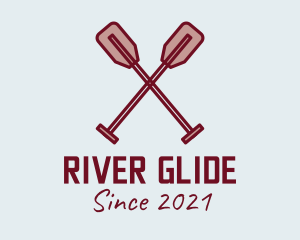 Rowing - Canoe Rowing Paddle logo design