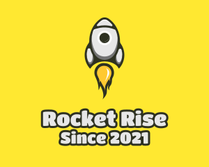 Launchpad - Rocket Flame Launch logo design