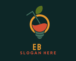 Extract - Lightbulb Fruit Beverage logo design