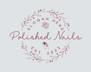 Nails - Elegant Nails Salon logo design