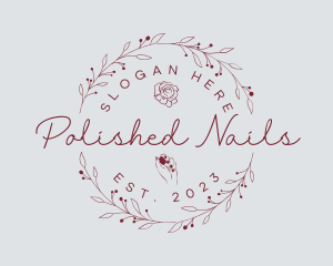 Elegant Nails Salon logo design