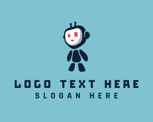 Droid - Technology Bot App logo design