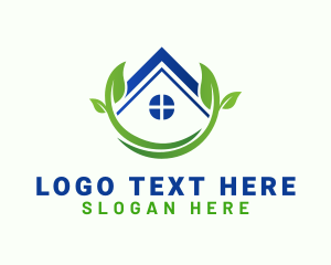 Roof - Eco House Realtor logo design
