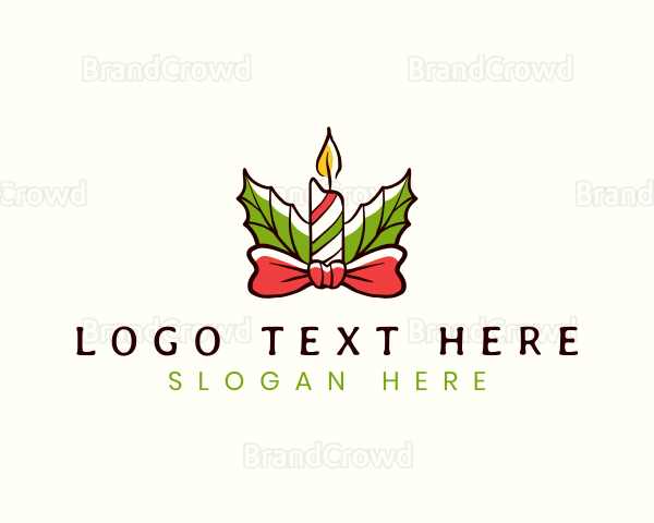 Christmas Candle Festive Logo