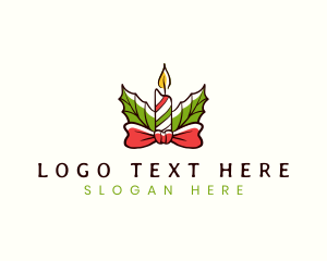 Home Decor - Christmas Candle Festive logo design