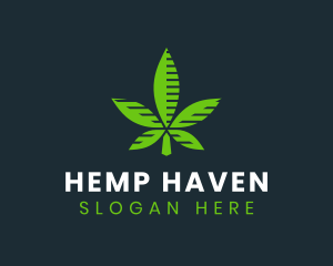 Green Natural Cannabis logo design