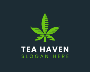 Green Natural Cannabis logo design