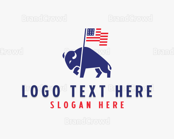 American Buffalo Flag Logo