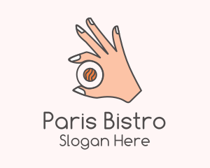 Hand Holding Sushi  logo design