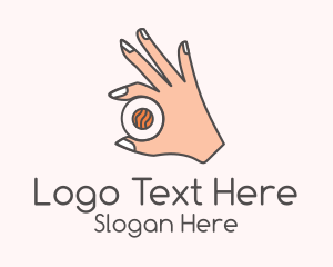 Lunch - Hand Holding Sushi logo design