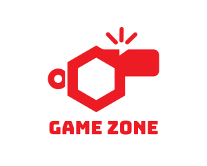 Red Hexagon Whistle logo design