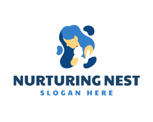 Maternal - Mother Baby Childcare logo design