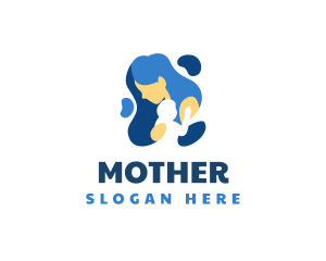 Mother Baby Childcare logo design