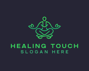 Meditate Yoga Relaxation logo design