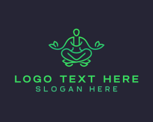 Therapy - Meditate Yoga Relaxation logo design