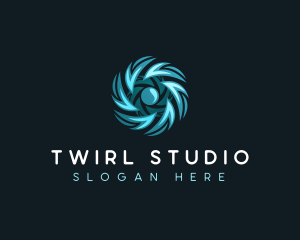 Twirl - Cyclone Cyber Network logo design