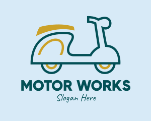 Motor - Motor Scooter Vehicle logo design