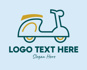 Minimalist - Motor Scooter Vehicle logo design