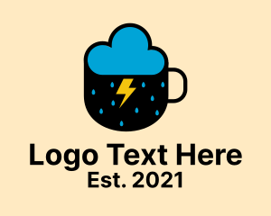 Mug - Cloud Rain Coffee logo design