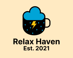 Cappuccino - Cloud Rain Coffee logo design