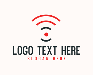 Wireless - Wifi Signal Broadcast logo design