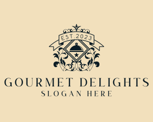 Upscale Restaurant Ornament  logo design