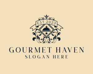 Upscale Restaurant Ornament  logo design