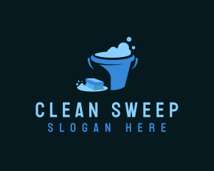 Sweep - Brush Bucket Cleaning logo design