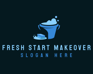 Brush Bucket Cleaning logo design