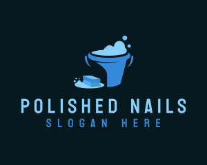 Brush Bucket Cleaning logo design