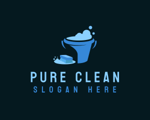 Brush Bucket Cleaning logo design