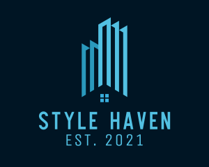 Hostel - City Property Developer logo design