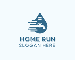 Home Faucet Plumbing logo design