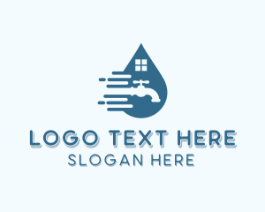 Plumber - Home Faucet Plumbing logo design