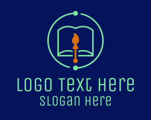 Wisdom - Cyber Art Literature logo design