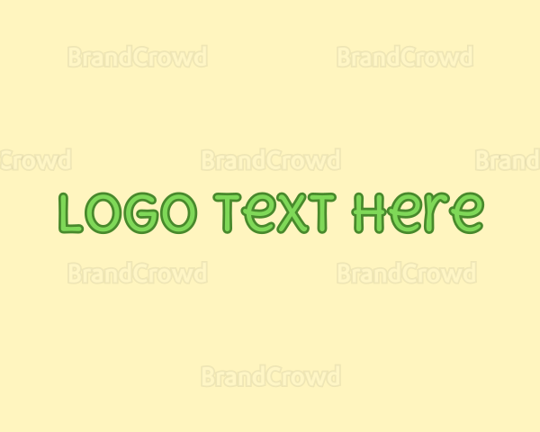 Preschool Kids Wordmark Logo