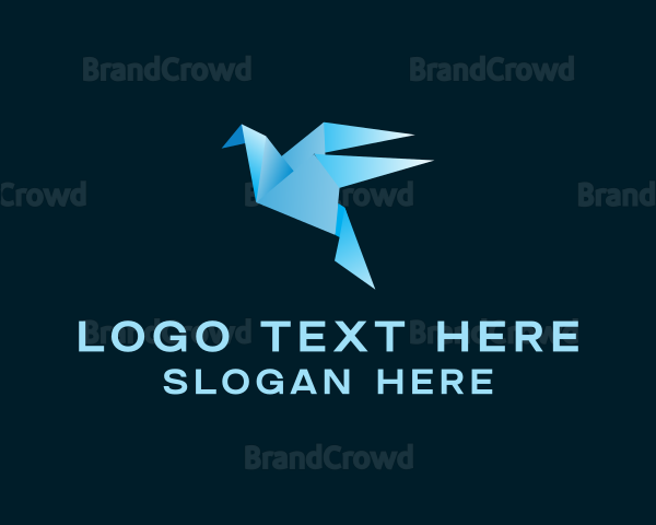 Origami Blue Bird Logo